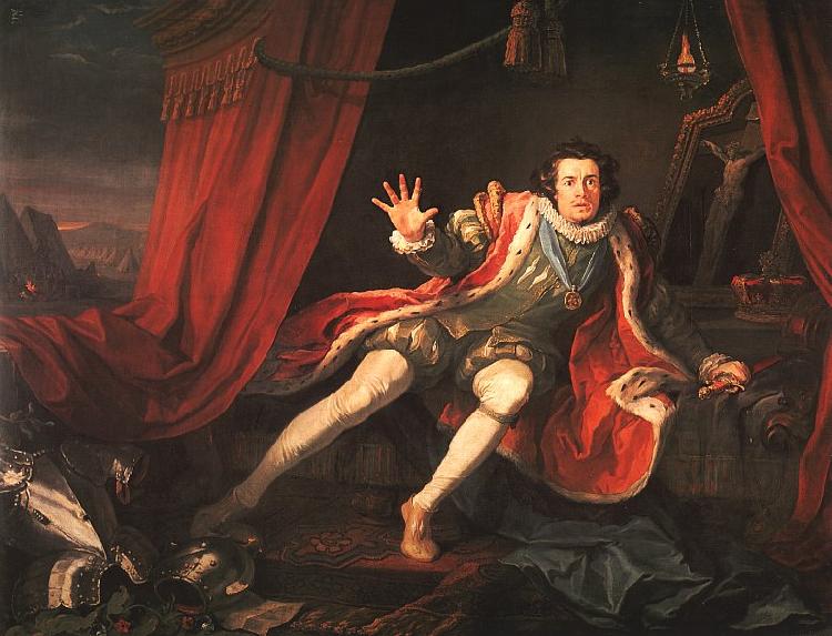 William Hogarth David Garrick as Richard III